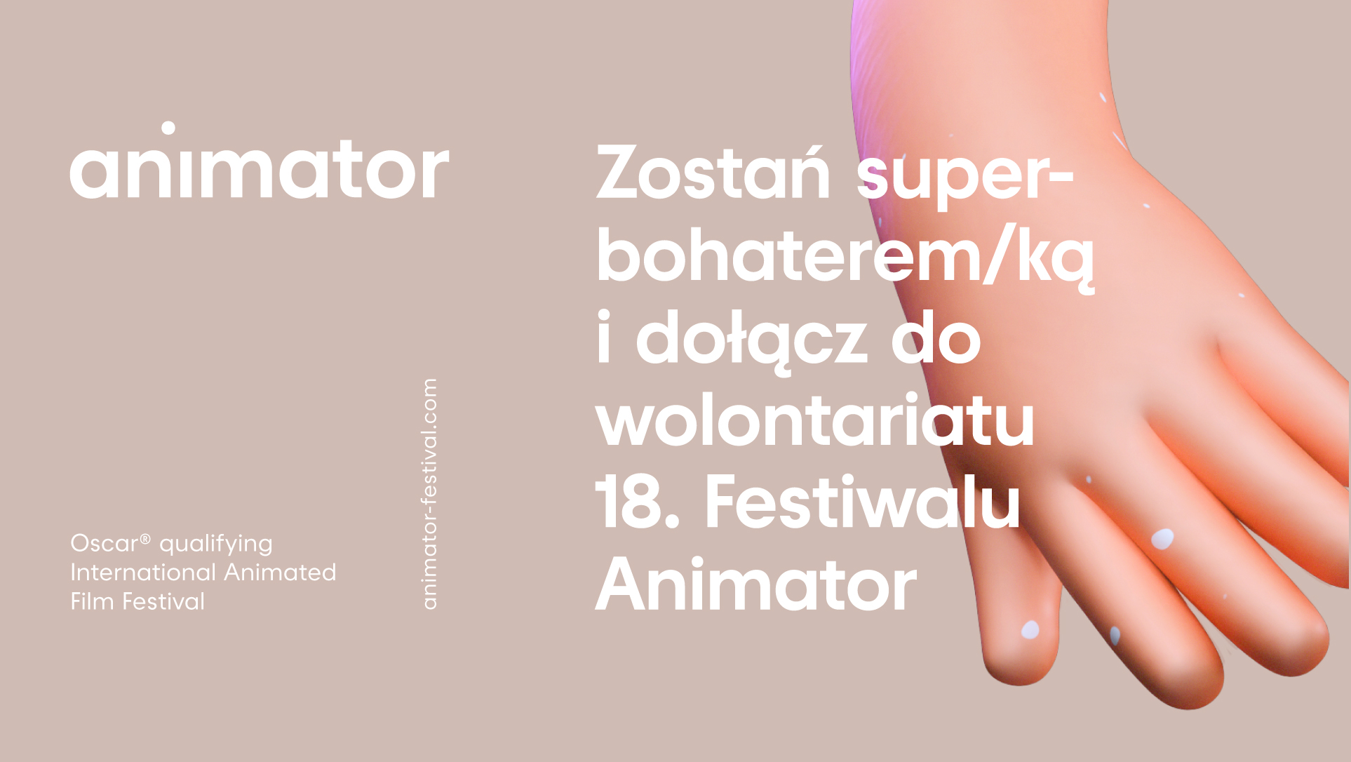 Zdjęcie główne aktualności Zostań wolontariuszem/ką Animatora!