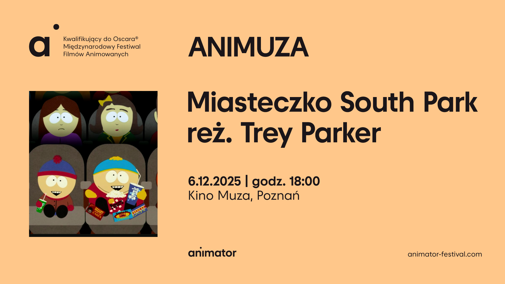 Zdjęcie główne aktualności „Miasteczko South Park” na mikołajkowej Animuzie!