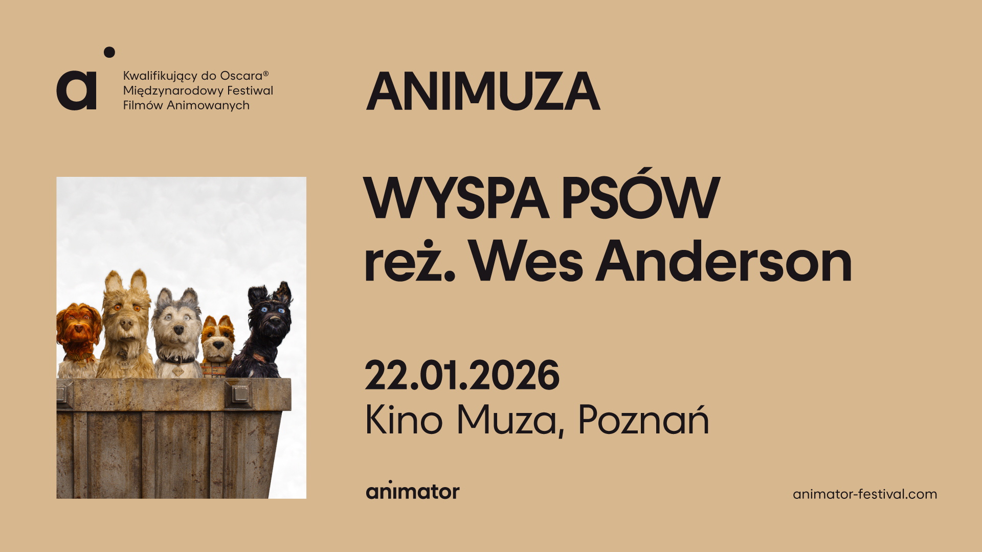 Zdjęcie główne aktualności „Wyspa psów” – pierwsza Animuza w 2026 roku