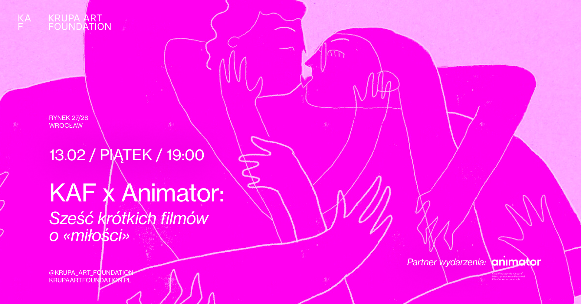 Zdjęcie główne aktualności Walentynki z animacją we Wrocławiu